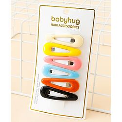 Babyhug Snap Clips Pack of 6 - Multicolor