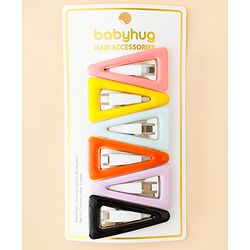 Babyhug Snap Clips Pack of 6 - Multicolor