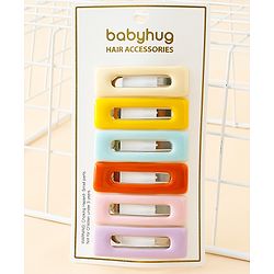 Babyhug Snap Clips Pack of 6 - Multicolor
