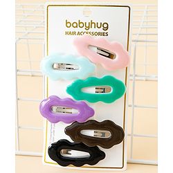 Babyhug Snap Clips Pack of 6 - Multicolor