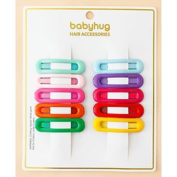 Babyhug Free Size Snap Clips Pack of 10 - Multicolor