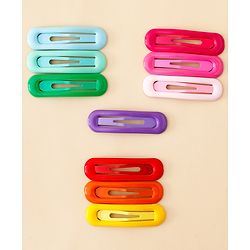 Babyhug Free Size Snap Clips Pack of 10 - Multicolor