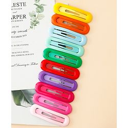 Babyhug Free Size Snap Clips Pack of 10 - Multicolor