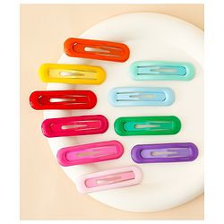 Babyhug Free Size Snap Clips Pack of 10 - Multicolor