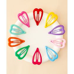 Babyhug Free Size Snap Clips Pack of 10 - Multicolor