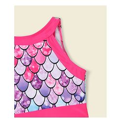 Babyhug Sleeveless Frock Swimsuit - Multicolour
