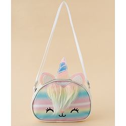 Babyhug Sling Bag with Unicorn Design - Multicolor