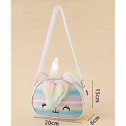 Babyhug Sling Bag with Unicorn Design - Multicolor