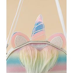 Babyhug Sling Bag with Unicorn Design - Multicolor