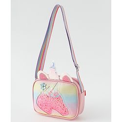 Babyhug Sling Bag with Unicorn Design - Multicolor