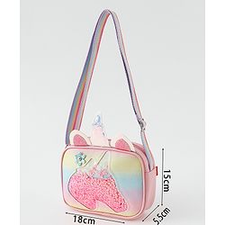Babyhug Sling Bag with Unicorn Design - Multicolor