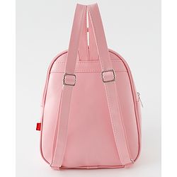 Babyhug Fashion Backpack with Bow Applique & Hear Design - Multicolor