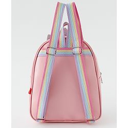 Babyhug Fashion Backpack With Unicorn Applique - Multicolour