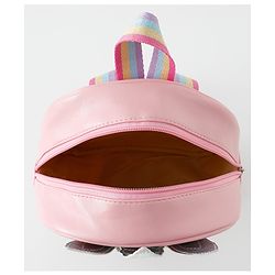 Babyhug Fashion Backpack With Unicorn Applique - Multicolour