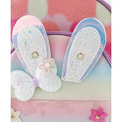 Babyhug Fashion Backpack With Butterfly & Floral Applique - Multicolour