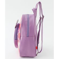 Babyhug Fashion Backpack With Butterfly & Floral Applique - Multicolour
