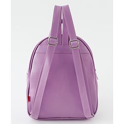 Babyhug Fashion Backpack With Butterfly & Floral Applique - Multicolour