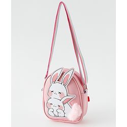 Babyhug Free Size Sling Bag With Bunny Design - Pink