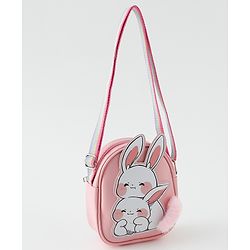 Babyhug Free Size Sling Bag With Bunny Design - Pink