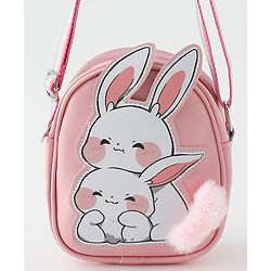 Babyhug Free Size Sling Bag With Bunny Design - Pink