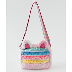 Babyhug Free Size Sling Bag With Glitter Detailing - Multicolour