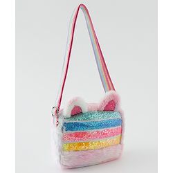 Babyhug Free Size Sling Bag With Glitter Detailing - Multicolour