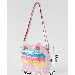 Babyhug Free Size Sling Bag With Glitter Detailing - Multicolour