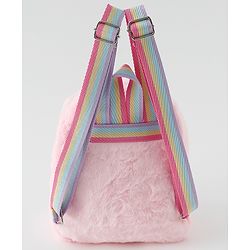 Babyhug Free Size Fashion Backpacks With Bunny Ear Applique - Pink