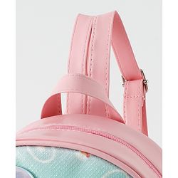 Babyhug Fashion Backpack with Bunny & Glitter Detailing - Pink