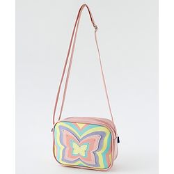 Babyhug Free Size Sling Bag With Butterfly Design - Multicolor