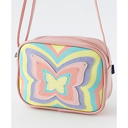 Babyhug Free Size Sling Bag With Butterfly Design - Multicolor