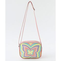 Babyhug Free Size Sling Bag With Butterfly Design - Multicolor