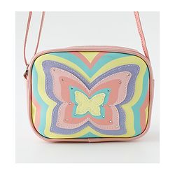 Babyhug Free Size Sling Bag With Butterfly Design - Multicolor
