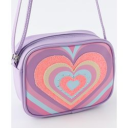 Babyhug Free Size Sling Bag With Hearts Design - Multicolor