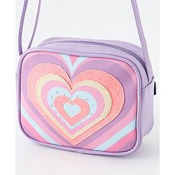 Babyhug Free Size Sling Bag With Hearts Design - Multicolor