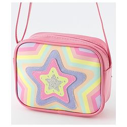 Pine Kids Free Size Sling Bag With Star Design - Multicolour