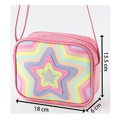 Pine Kids Free Size Sling Bag With Star Design - Multicolour
