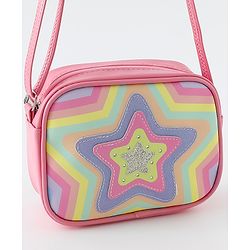 Pine Kids Free Size Sling Bag With Star Design - Multicolour