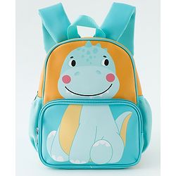 Babyhug Free Size Fashion Backpacks With Dino Design - Yellow & Blue