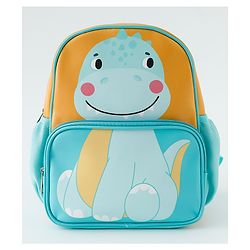 Babyhug Free Size Fashion Backpacks With Dino Design - Yellow & Blue