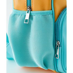Babyhug Free Size Fashion Backpacks With Dino Design - Yellow & Blue