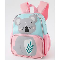 Babyhug Free Size Fashion Backpacks With Koala Design - Blue & Pink
