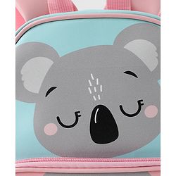 Babyhug Free Size Fashion Backpacks With Koala Design - Blue & Pink