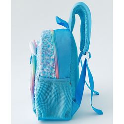 Babyhug Free Size Fashion Backpacks With Unicorn Sequins Design - Light Blue