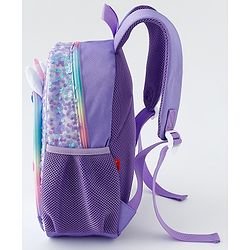 Babyhug Free Size Fashion Backpacks With Unicorn Sequins Design - Light Blue