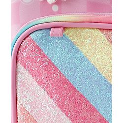 Babyhug Free Size Fashion Backpacks With Butterfly Design & Applique - Multicolour