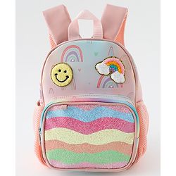 Babyhug Free Size Fashion Backpacks With Rainbow Design & Applique - Multicolour