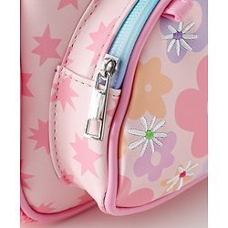 Babyhug Free Size Fashion Backpack with Floral Print &  Applique - Pink