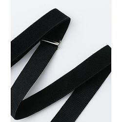 Babyhug Belts with Heart Shaped Buckle - Black