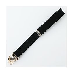 Babyhug Belts with Heart Shaped Buckle - Black